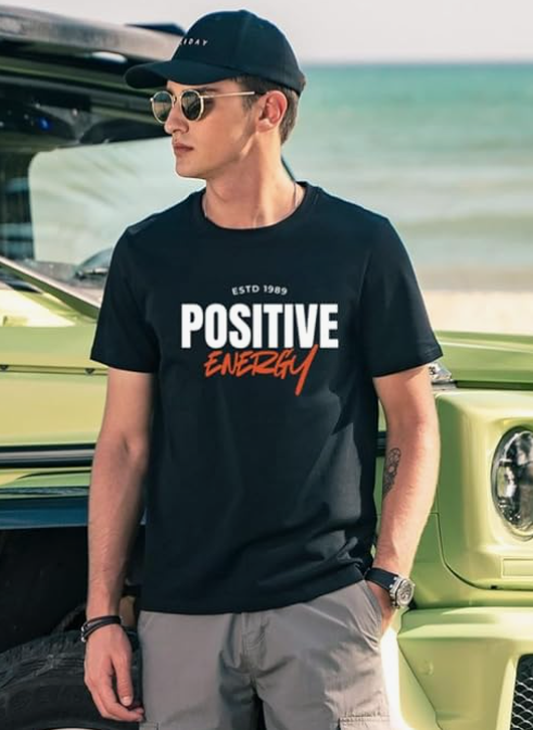 Men’s Printed Cotton T-Shirt – Premium Soft Graphic Tee for All Skin Types | Trendy, Breathable & Lightweight Daily Wear Hyraa Club